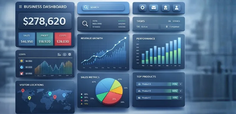 Custom Dashboard Development in Yousufguda